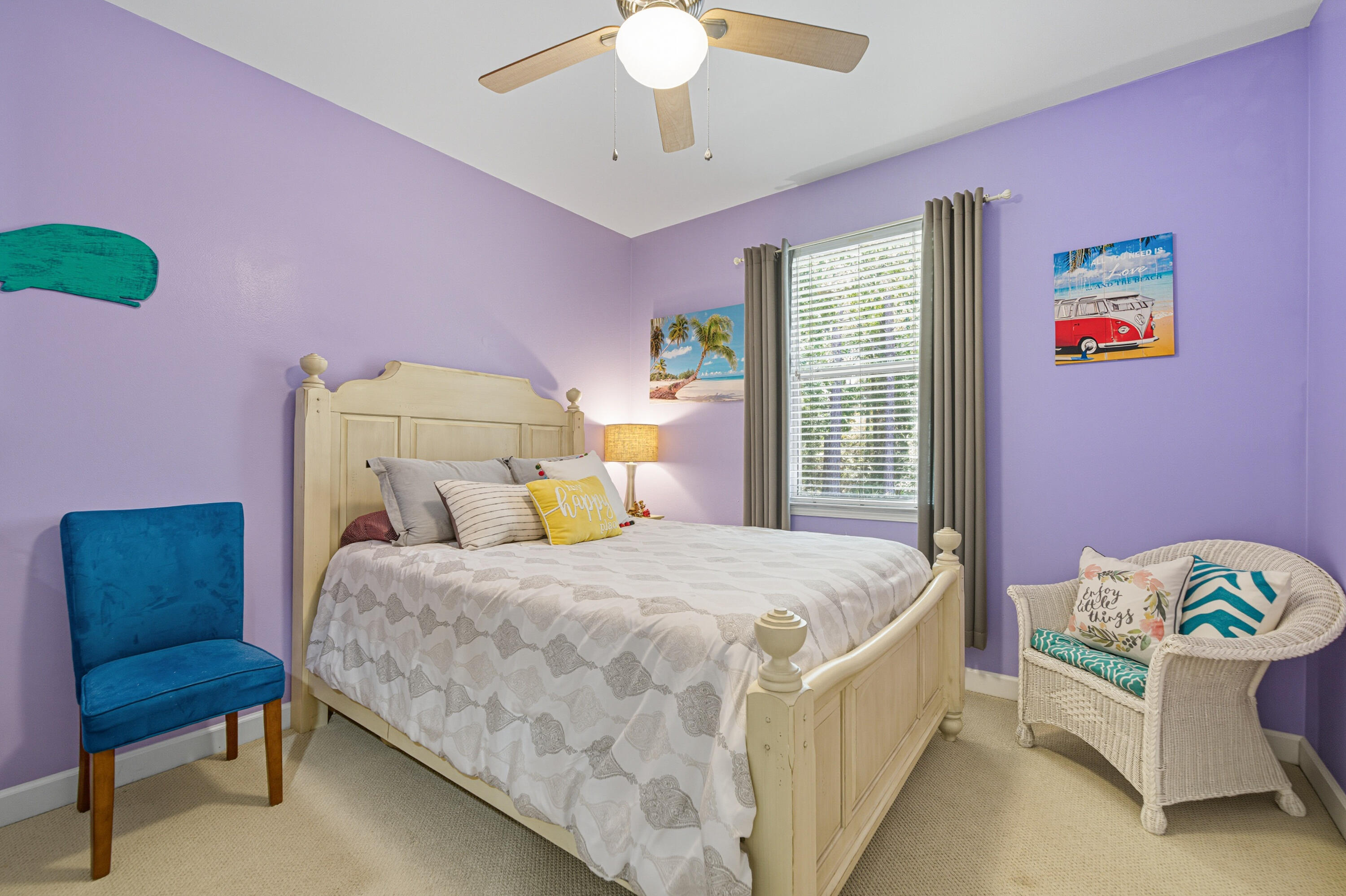 8 Corte Palma, Unit 61A Santa Rosa Beach, FL 32459 - Photo 15 of 32 a bedroom with a bed and a chair