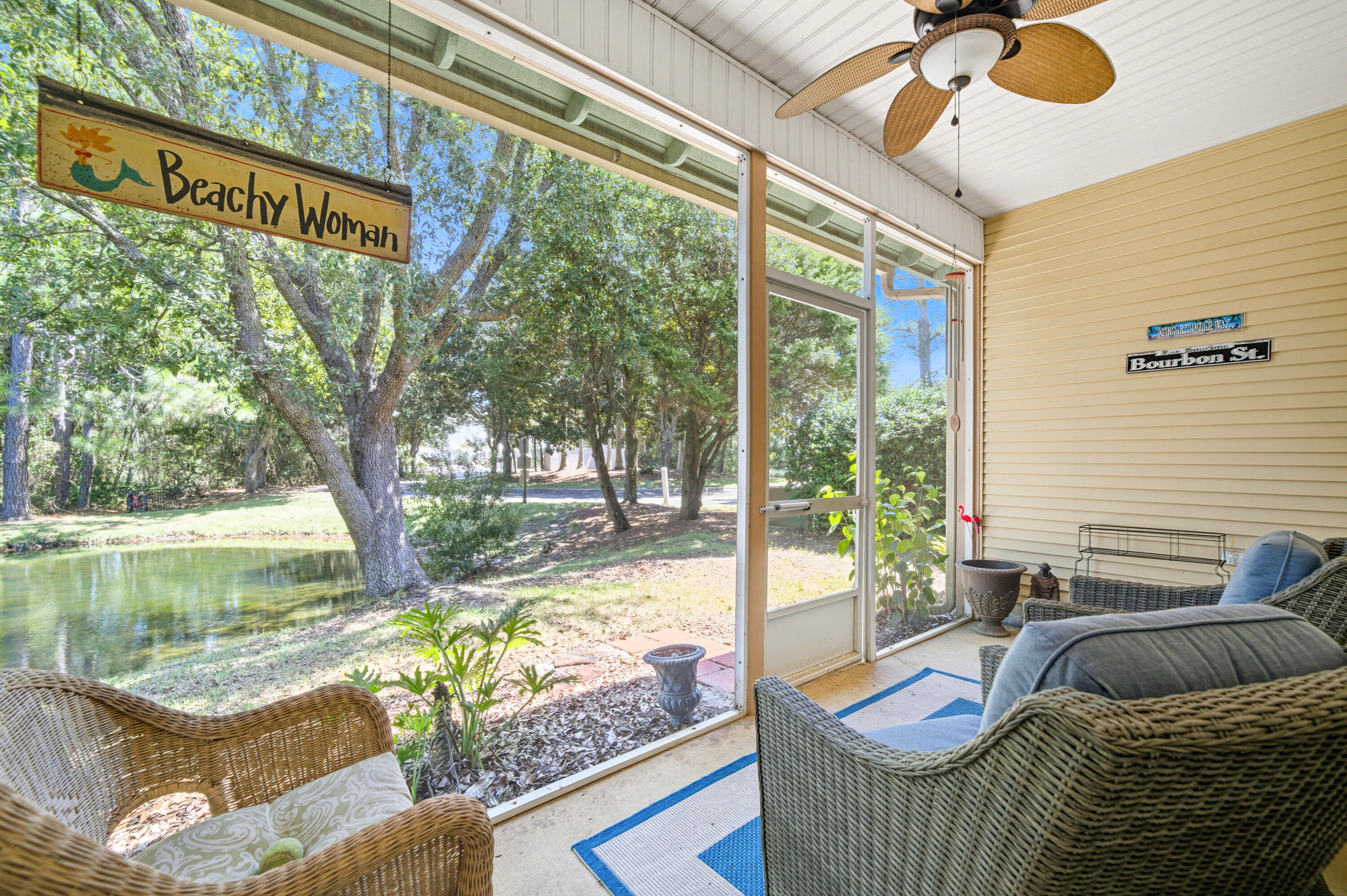8 Corte Palma, Unit 61A Santa Rosa Beach, FL 32459 - Photo 20 of 32 a outdoor living space with furniture and garden view