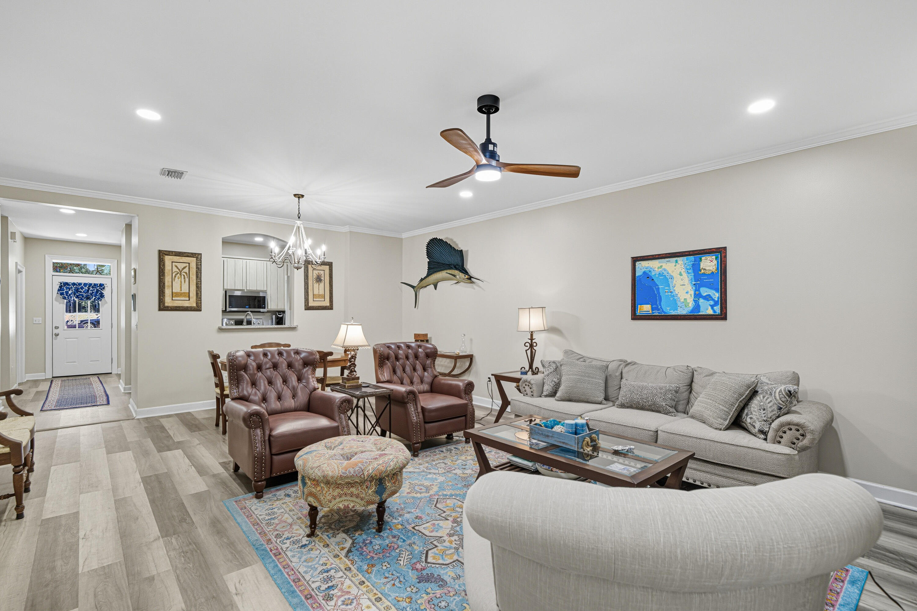 8 Corte Palma, Unit 61A Santa Rosa Beach, FL 32459 - Photo 4 of 32 a living room with furniture and a large window