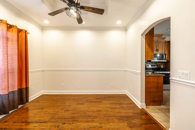 a view of an empty room