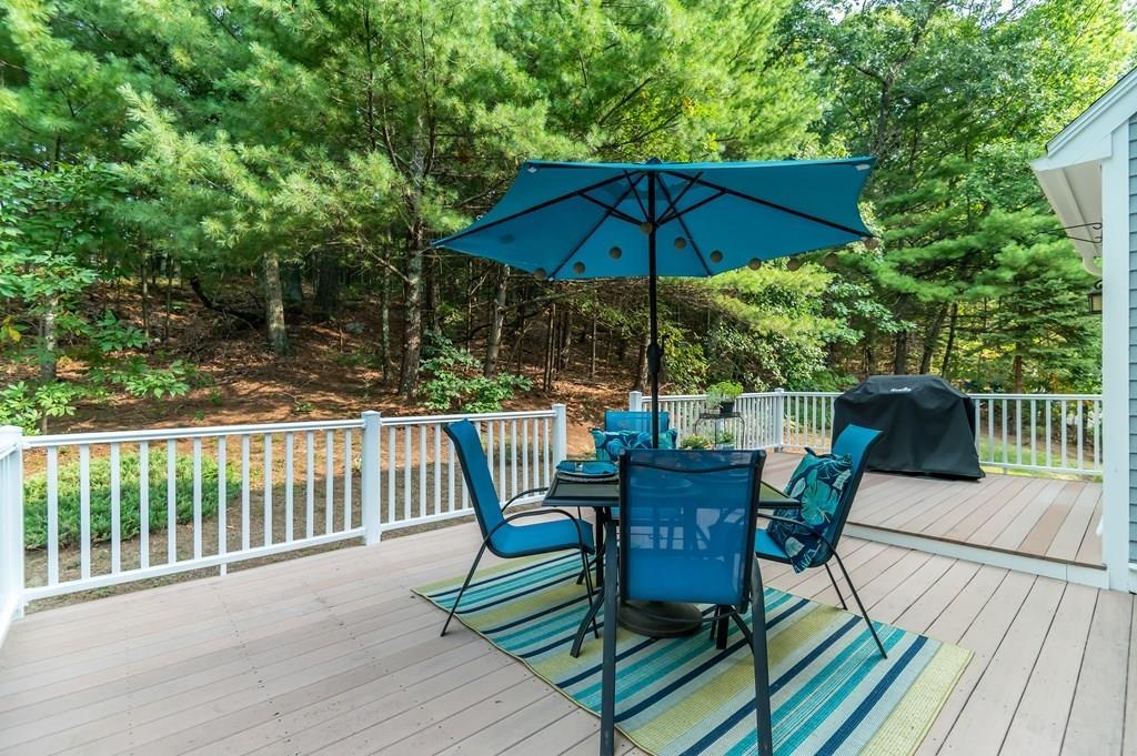 63 Rattlesnake Hill Road Andover, MA 01810 - Photo 36 of 40 a view of balcony with furniture and umbrella