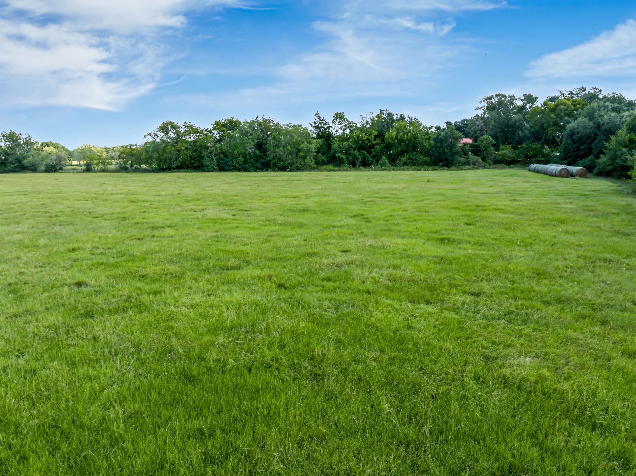37280 Clapp Road Brookshire, TX 77423 - Photo 34 of 34 Lush green pastureland stretches out under a clear blue sky lined by mature trees.