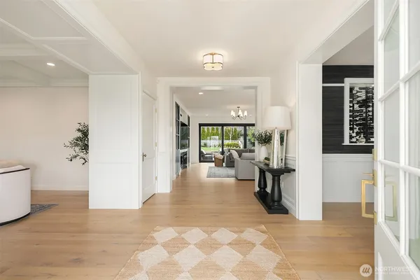 a view of a living room and a porch