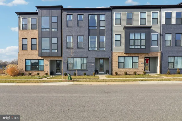 a front view of an apartment building