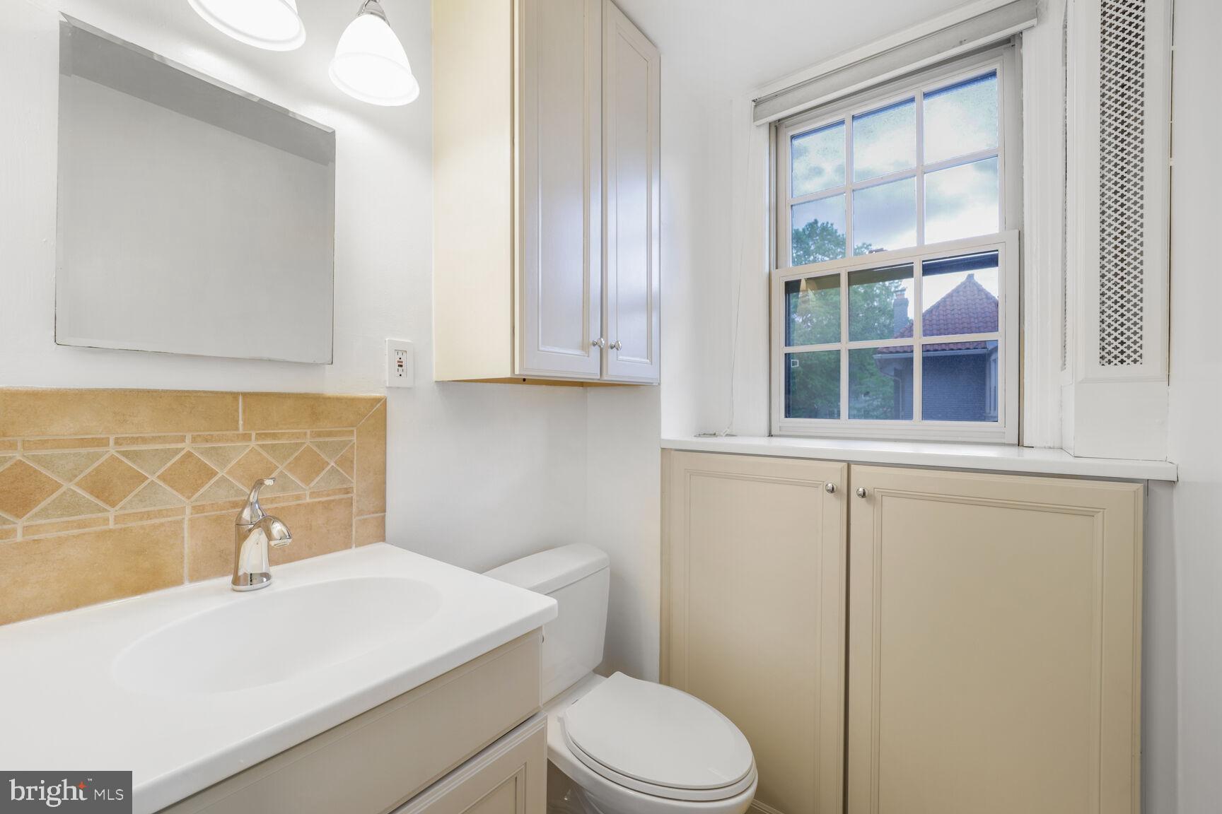 2032 Belmont Road Northwest, Unit 336 Washington, DC 20009 - Photo 19 of 23 a bathroom with a sink a toilet and shower