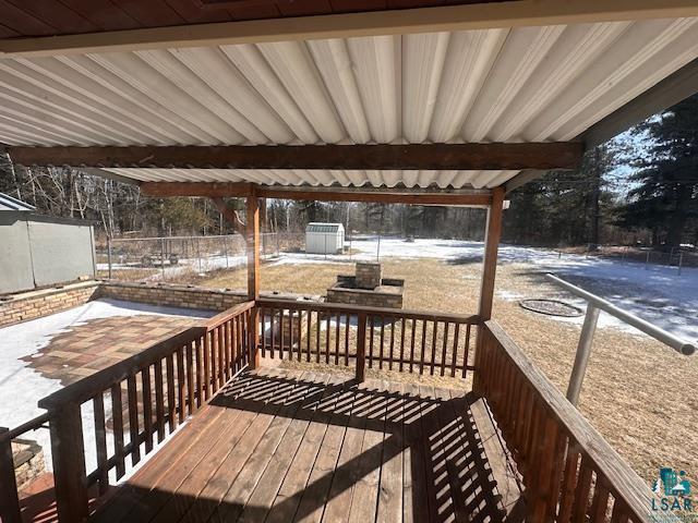 62 Elm Boulevard Babbitt, MN 55706 - Photo 5 of 21 Deck with fence