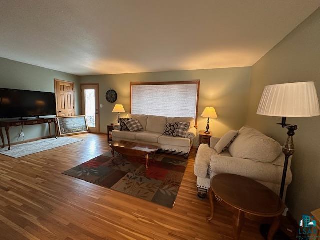 62 Elm Boulevard Babbitt, MN 55706 - Photo 6 of 21 Living area with wood finished floors