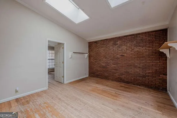 a view of wooden floor