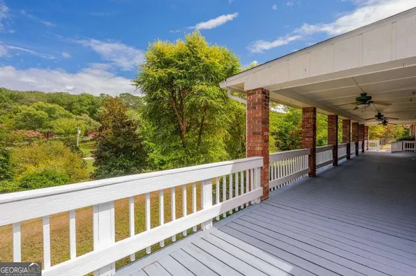 a view of a porch