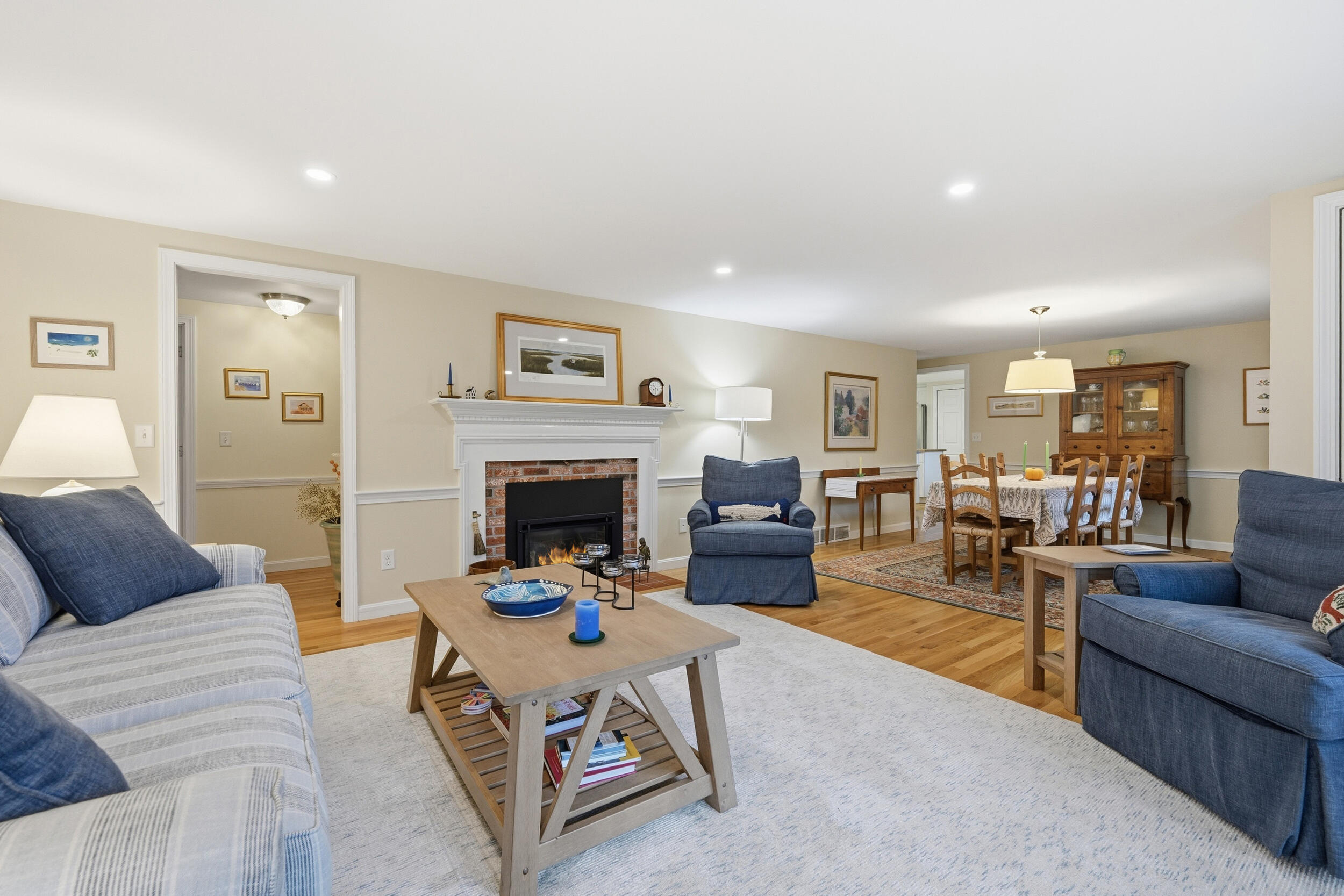37 Wianno Road Yarmouth Port, MA 02675 - Photo 5 of 65 living room to hall and dining area