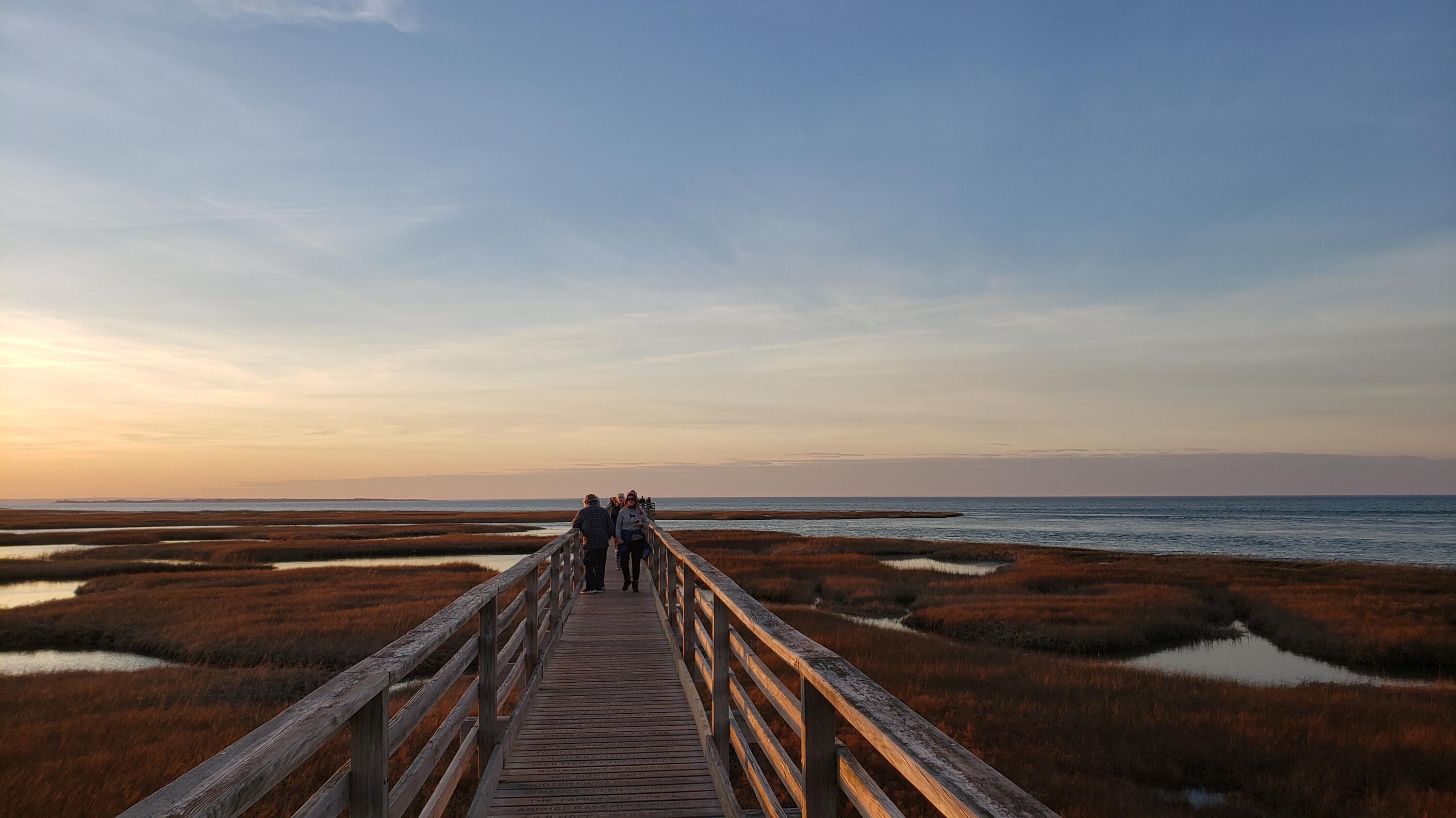 37 Wianno Road Yarmouth Port, MA 02675 - Photo 62 of 65 Sunset and walkers on Boardwalk