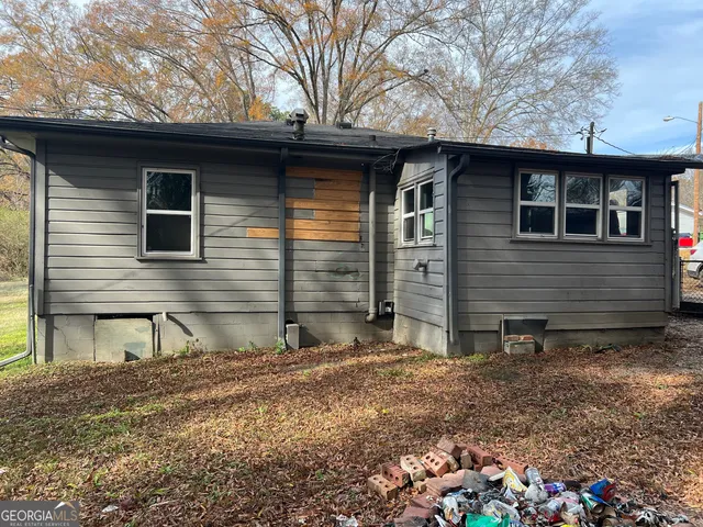 a front view of house