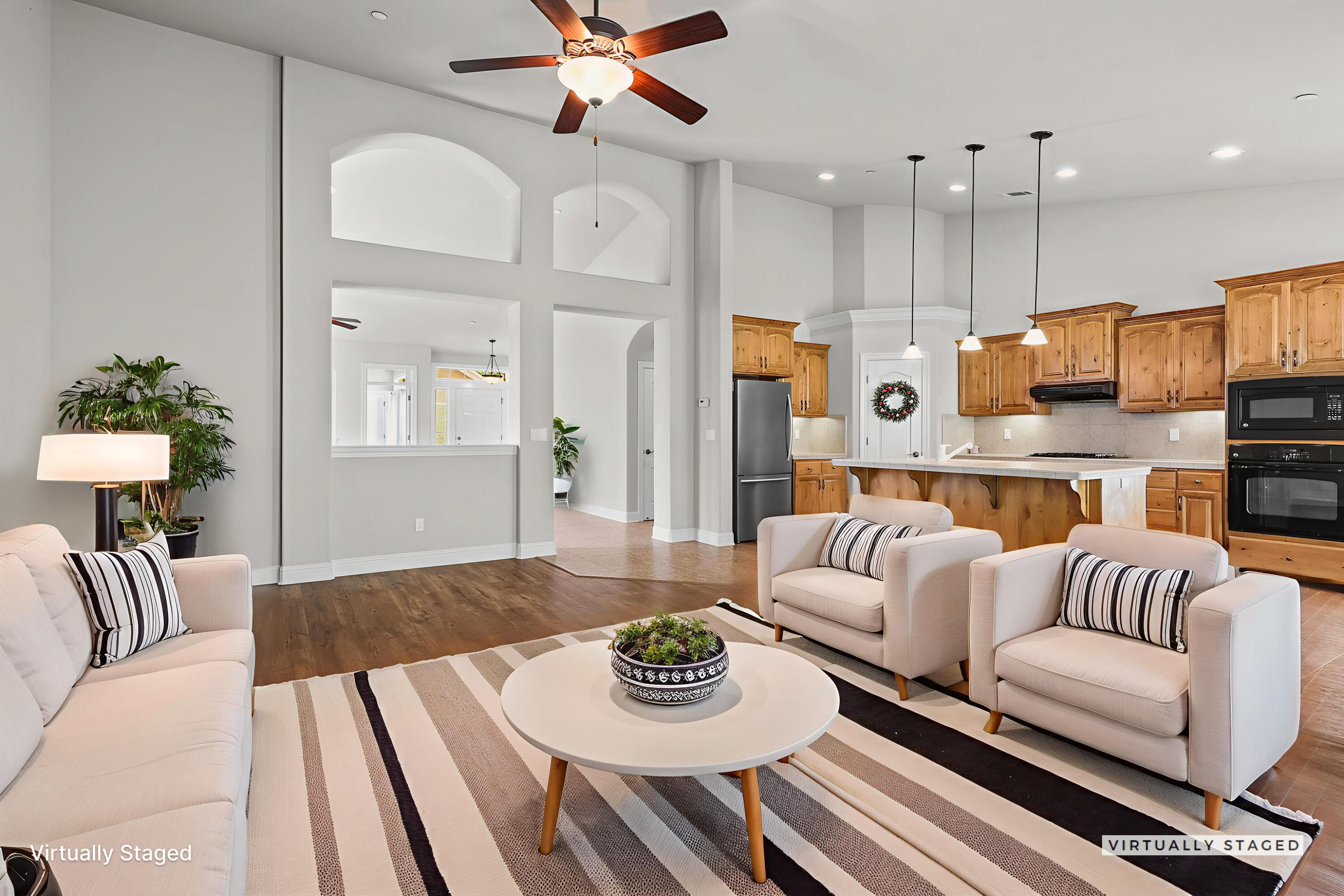 3641 Deuce Way Redding, CA 96002 - Photo 5 of 31 a living room with furniture and a wooden floor