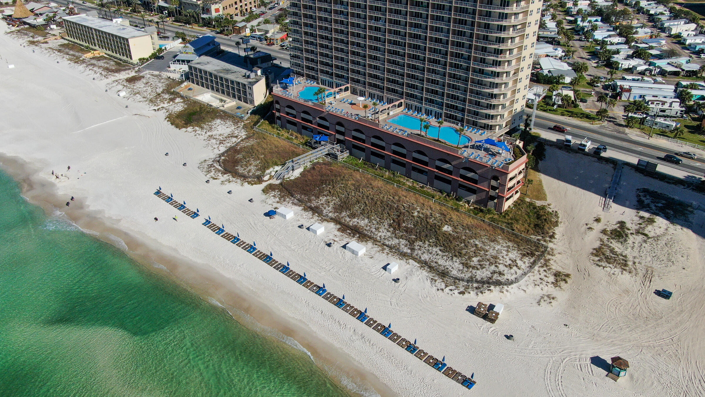 14825 Front Beach Road, Unit 2307 Panama City Beach, FL 32413 - Photo 27 of 32 Aerial of Beach