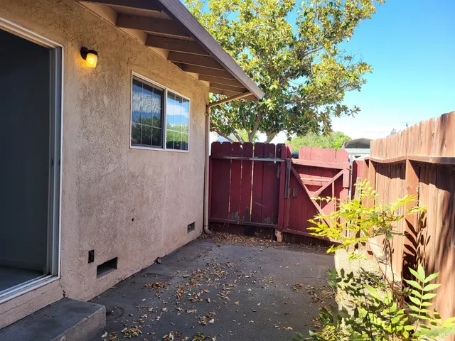 a view of front door of house