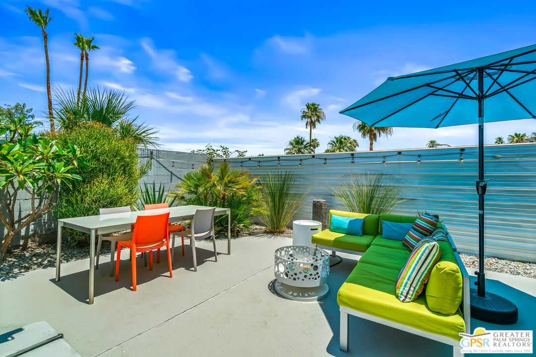73428 Little Bend Trail Palm Desert, CA 92260 - Photo 43 of 46 a outdoor living space with furniture and city view