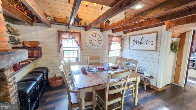 a outdoor living space with furniture