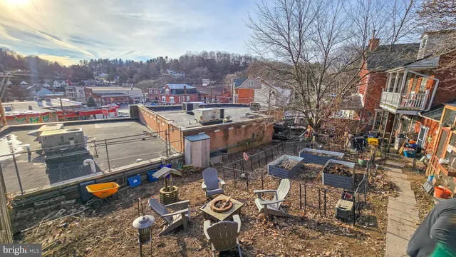a city view with sitting space