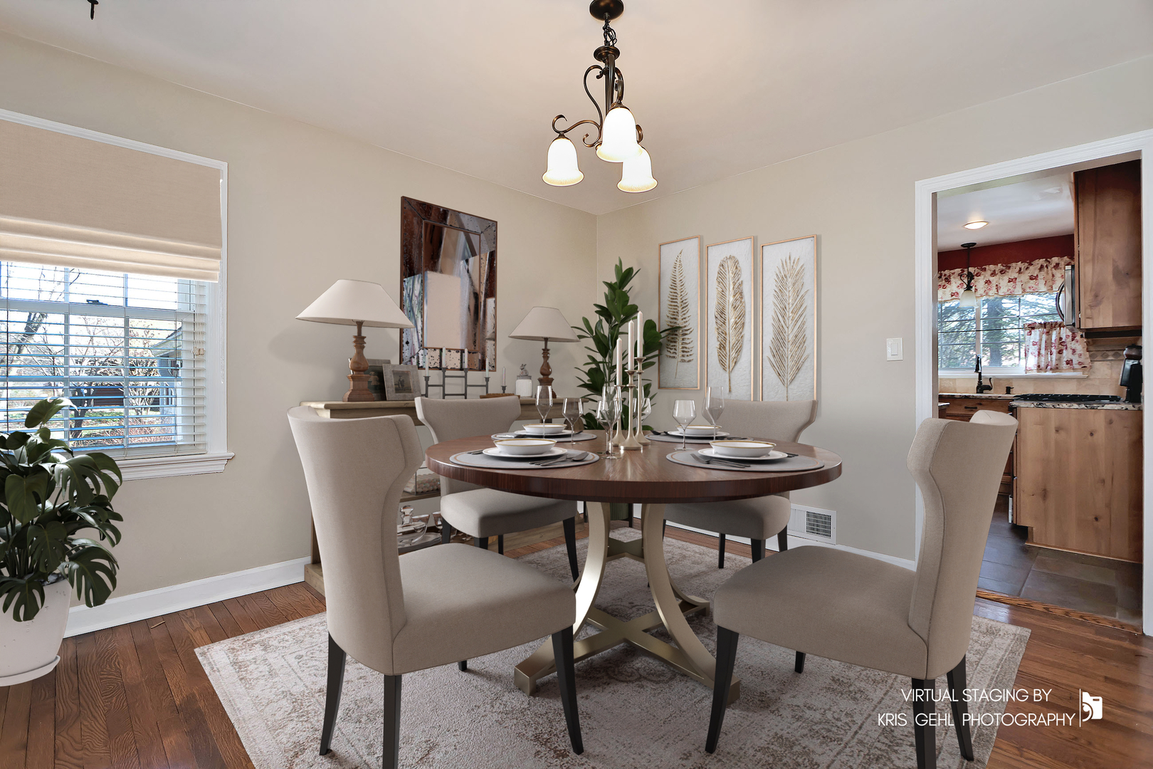 275 Harding Street Grayslake, IL 60030 - Photo 6 of 25 a view of a dining room with furniture window and wooden floor