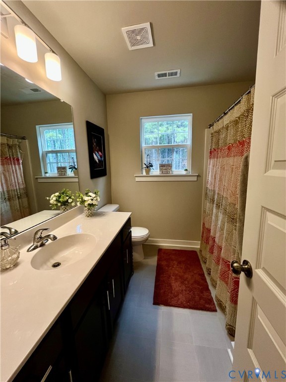 2267 Carys Creek Rd Fork Union Fork Union, VA 23055 - Photo 17 of 25 a bathroom with a sink a toilet a mirror and shower