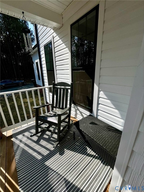 2267 Carys Creek Rd Fork Union Fork Union, VA 23055 - Photo 3 of 25 a view of balcony with wooden floor
