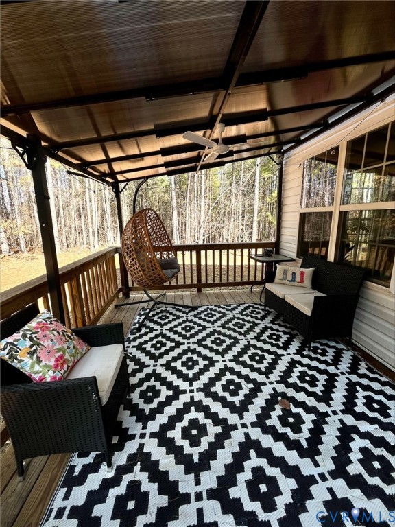 2267 Carys Creek Rd Fork Union Fork Union, VA 23055 - Photo 6 of 25 a view of a porch with furniture
