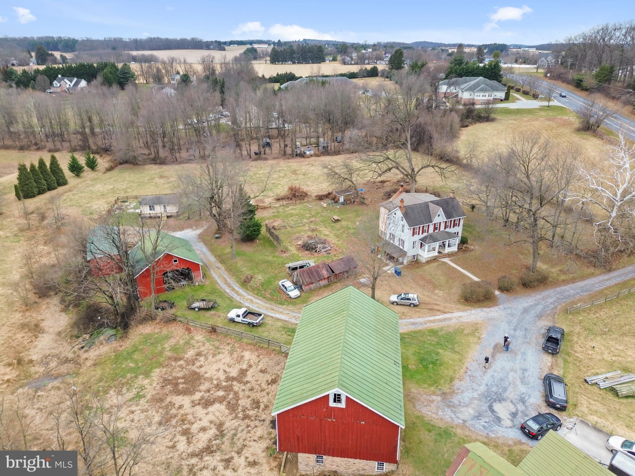 4047 Ridge Road Westminster, MD 21157 - Photo 72 of 112 an aerial view of a house with a yard