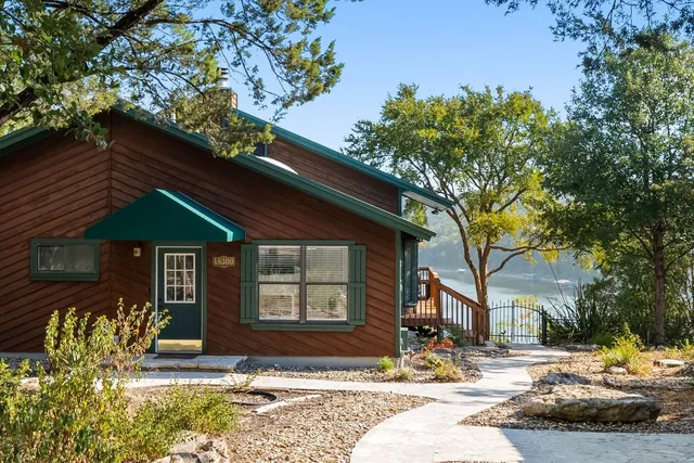 a front view of a house