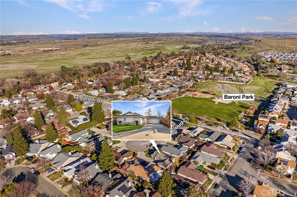 4 Cloud Court Chico, CA 95928 - Photo 37 of 46 an aerial view of residential building and lake