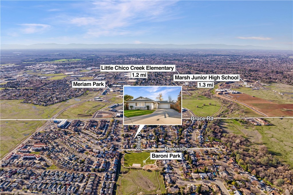4 Cloud Court Chico, CA 95928 - Photo 39 of 46 an aerial view of residential houses with outdoor space