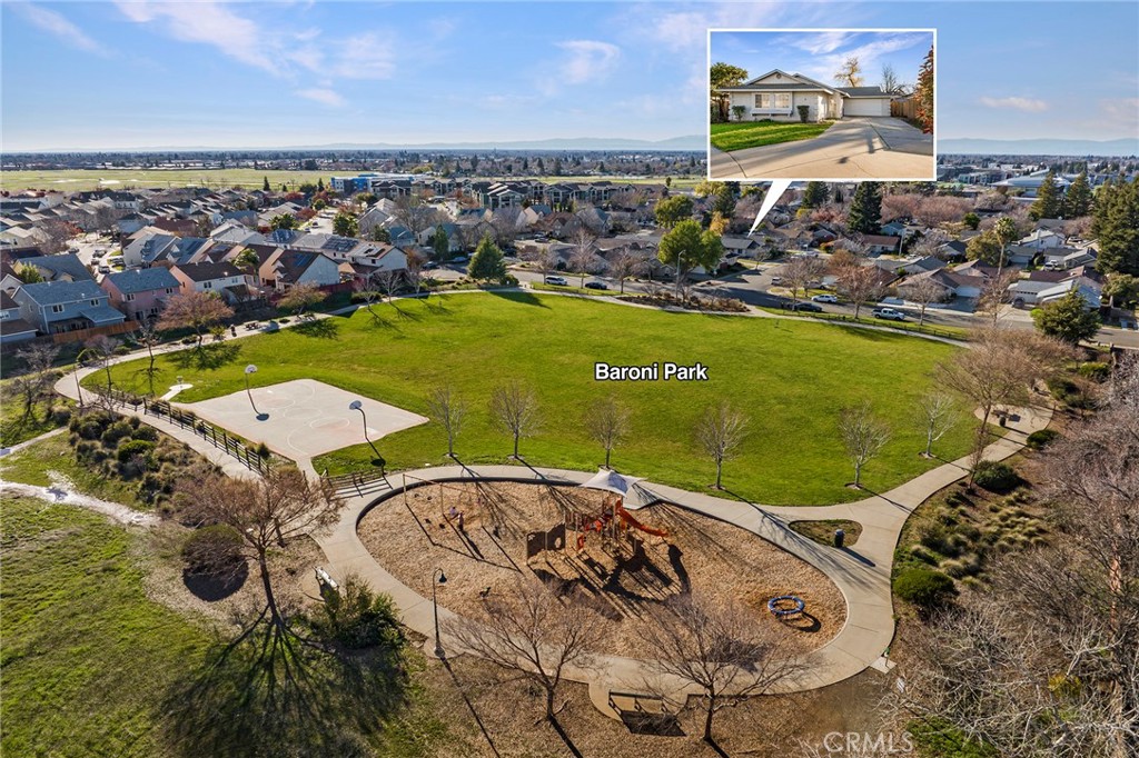 4 Cloud Court Chico, CA 95928 - Photo 43 of 46 an aerial view of a swimming pool with a yard