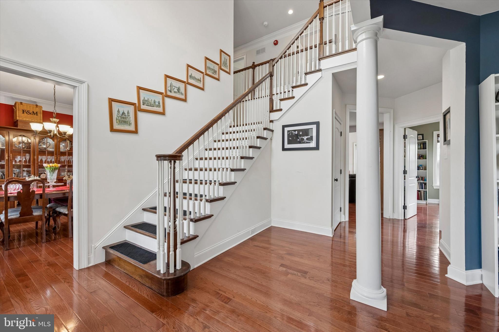 301 Jennifer Lane Exton, PA 19341 - Photo 4 of 41 a view of entryway with stairs and wooden floor