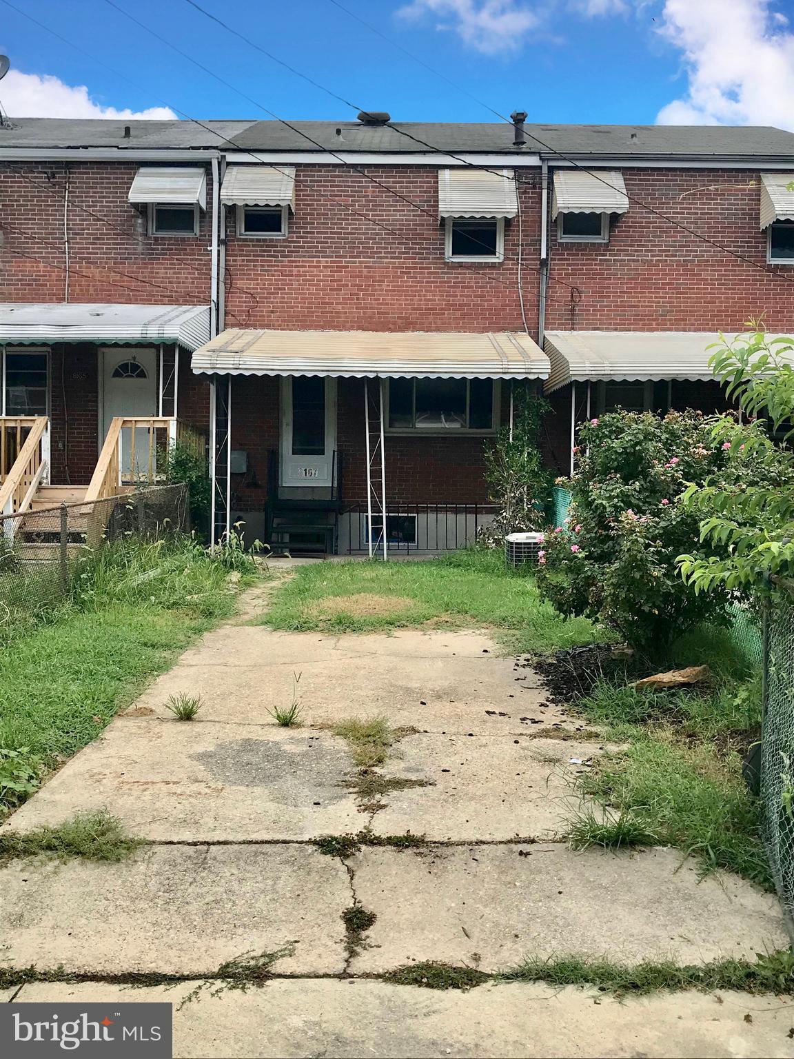 8167 Gray Haven Road Baltimore, MD 21222 - Photo 14 of 16 VIEW OF REAR EXTERIOR w/PARKING PAD