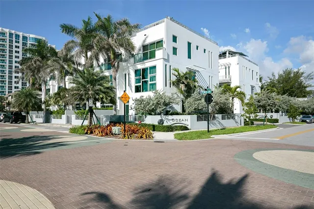 a front view of a building