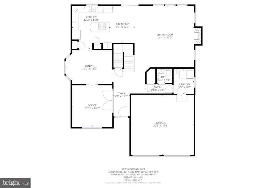 6413 Ripe Apple Lane Columbia, MD 21044 - Photo 34 of 36 Floor Plan