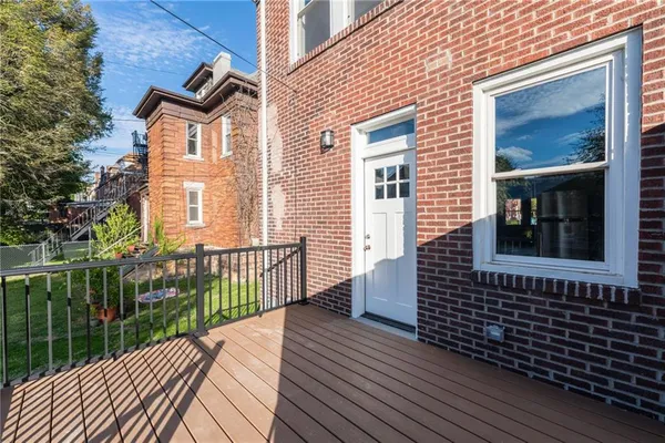 a view of front door of house
