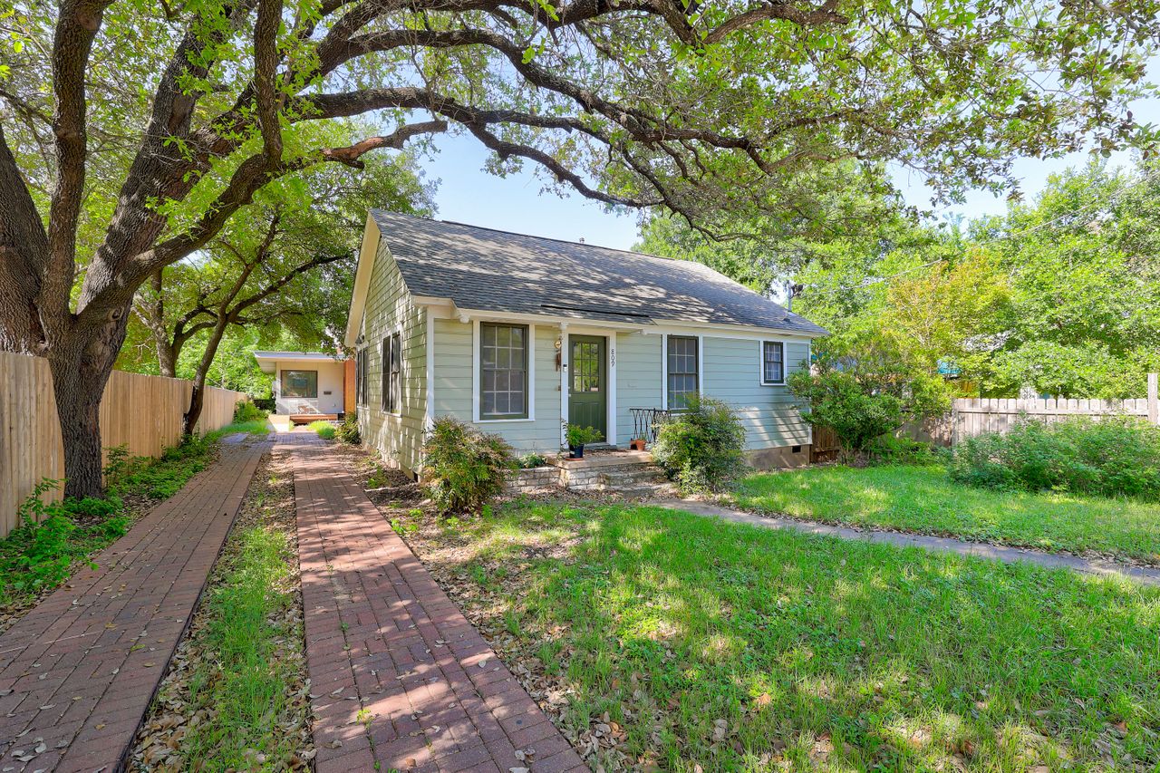 809 East 44th Street Austin, TX 78751 - Photo 5 of 37 View of front of house featuring roof with shingles