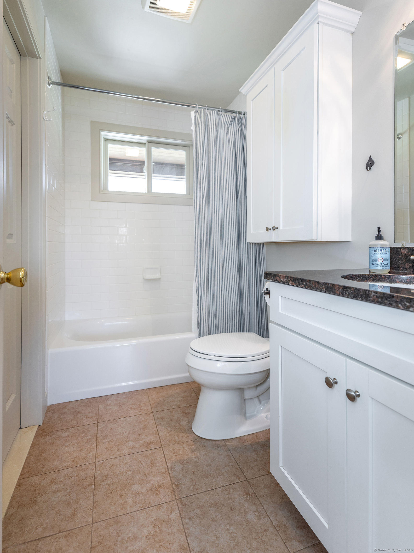 96 Kinney Hill Road New Preston Marble Dale, CT 06777 - Photo 35 of 36 a bathroom with a granite countertop sink a toilet and bathtub