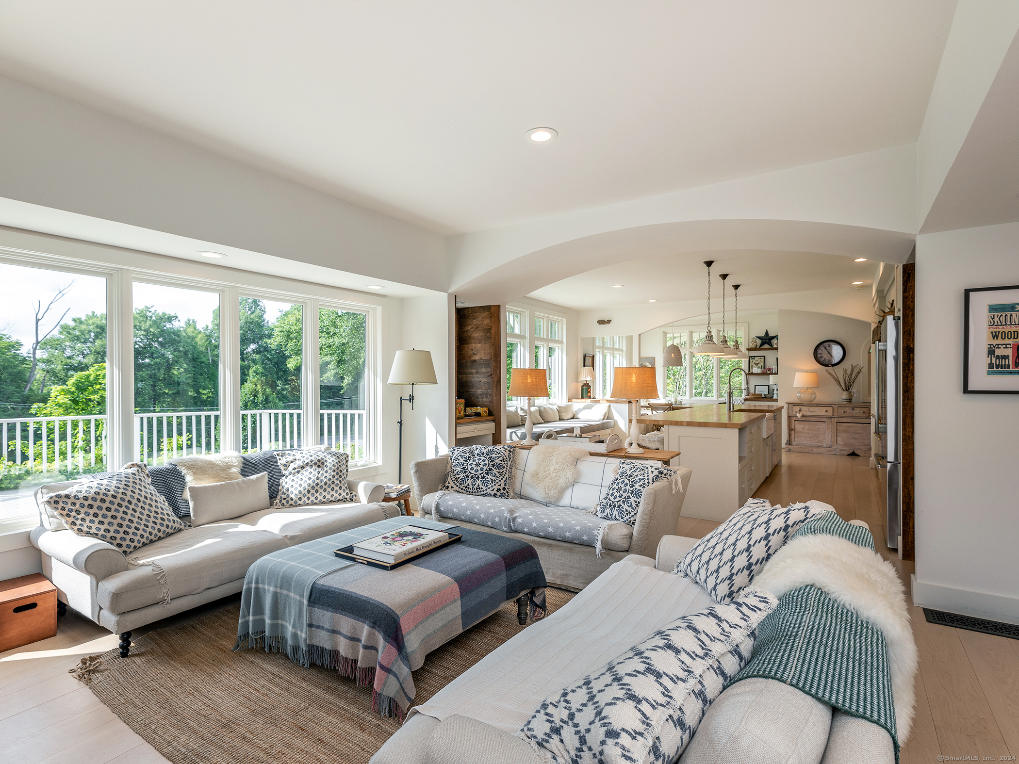 96 Kinney Hill Road New Preston Marble Dale, CT 06777 - Photo 9 of 36 a living room with furniture and a large window