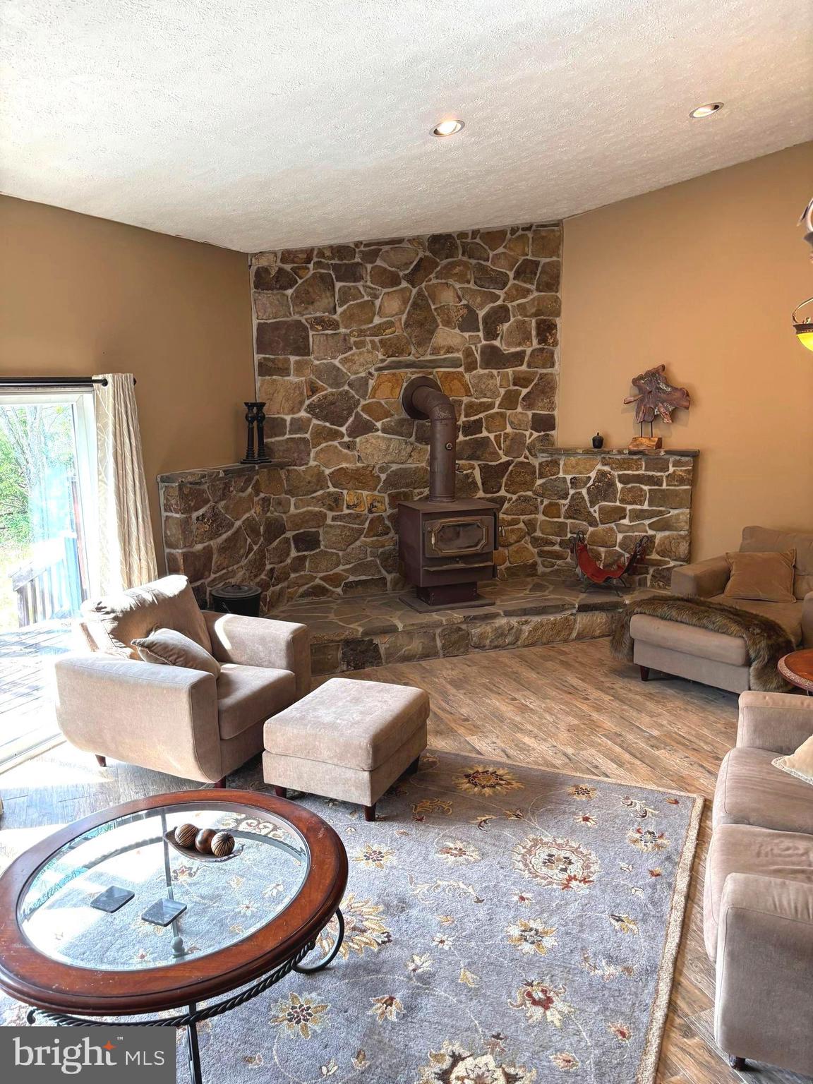 207 Sky Ridge Road High View, WV 26808 - Photo 22 of 37 Sunken living room with wood stove