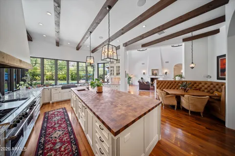 a bedroom with a bed and a cabinets