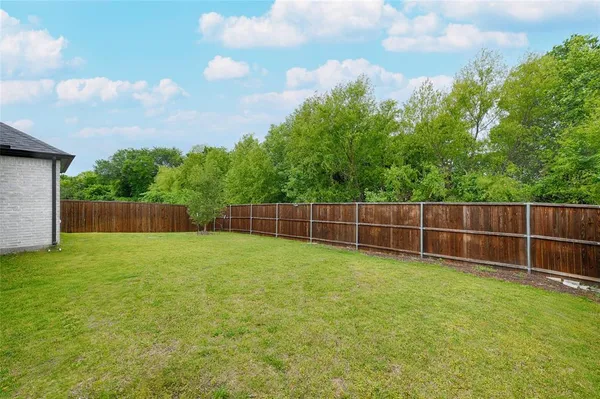 a backyard of a house