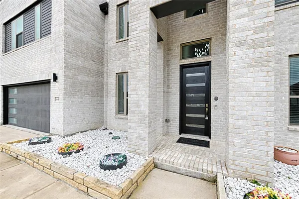 a view of a entryway door front of house