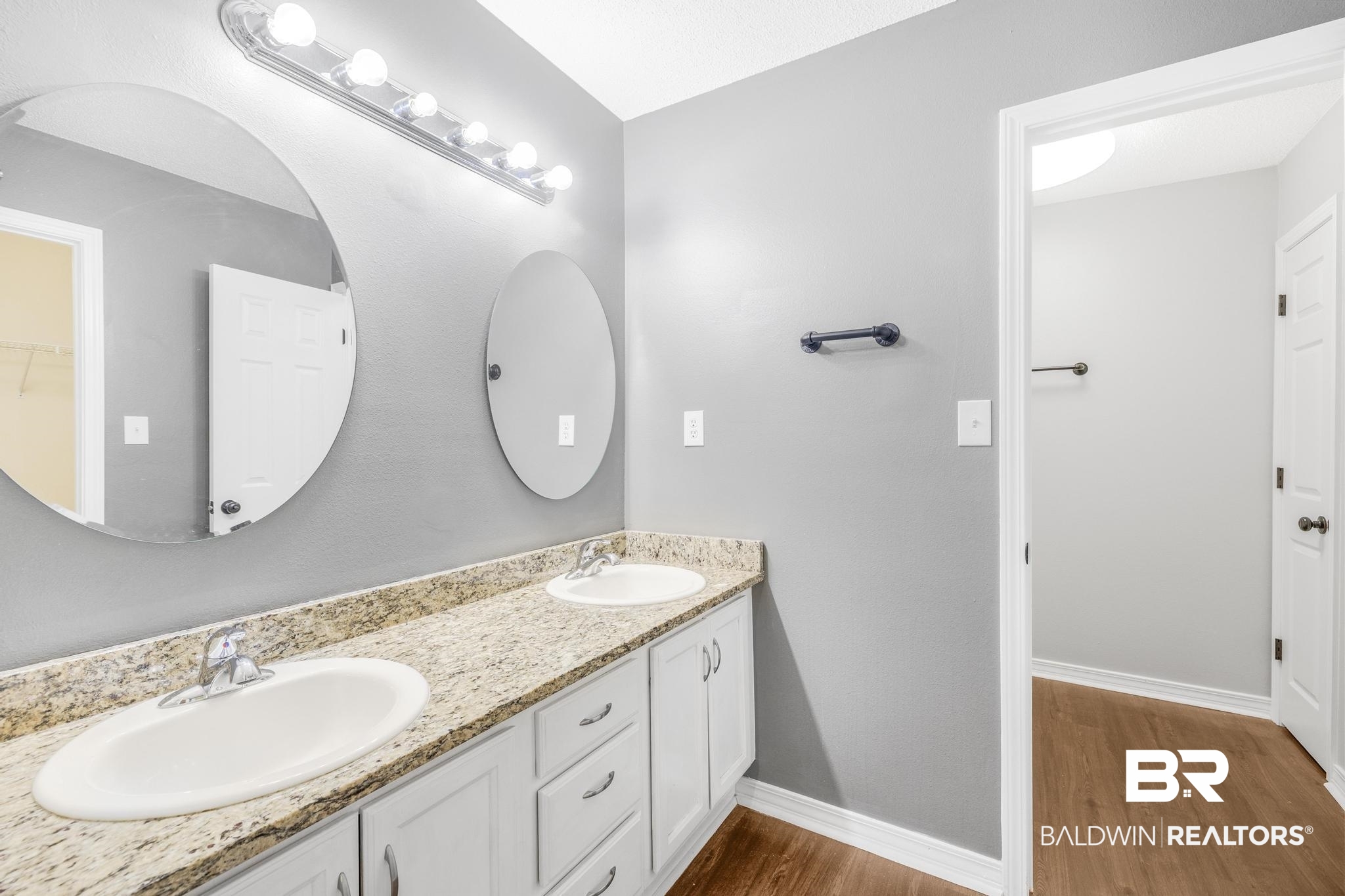 140 Hope Drive Daphne, AL 36526 - Photo 8 of 54 Full bathroom with wood finished floors and double vanity