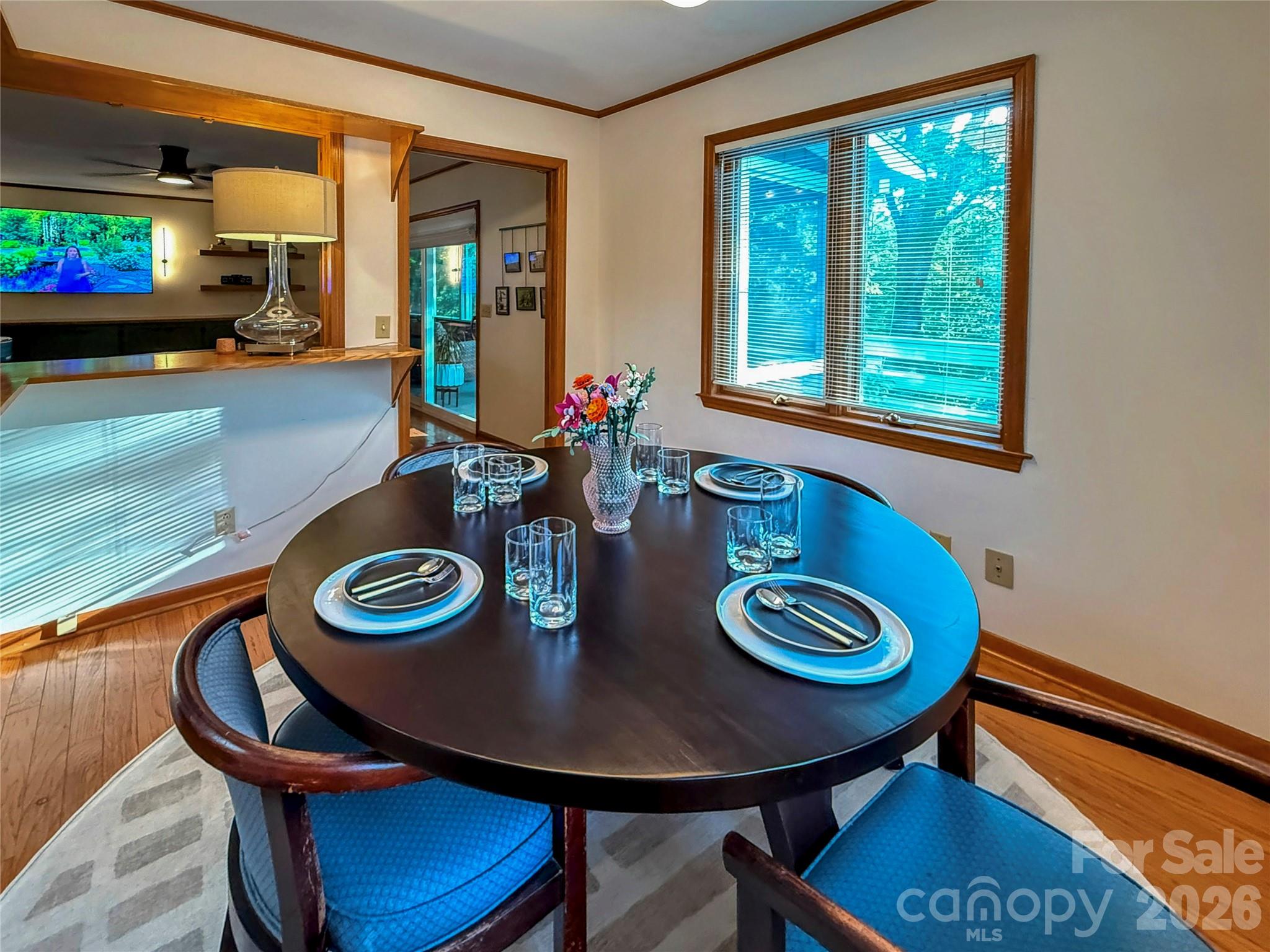 550 South River Road Tryon, NC 28782 - Photo 31 of 47 a view of a dining room with furniture and window