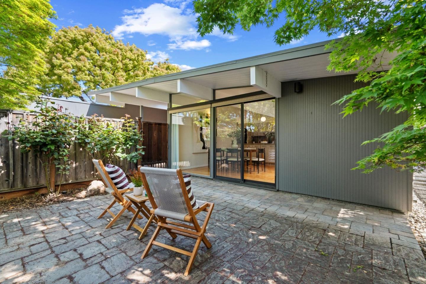 2018 Adele Place San Jose, CA 95125 - Photo 20 of 46 a view of a patio with table and chairs and potted plants