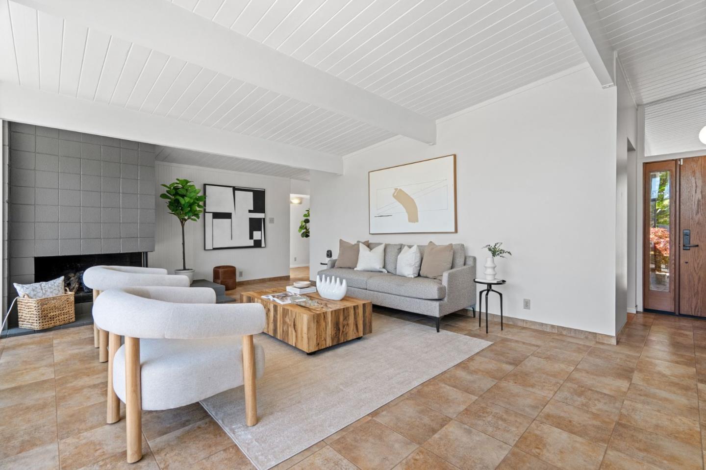 2018 Adele Place San Jose, CA 95125 - Photo 7 of 46 a living room with furniture and a potted plant