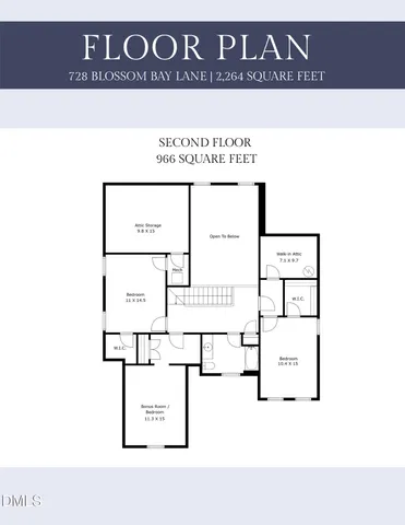 $599,900 | 728 Blossom Bay Lane, Apex, NC 27523
