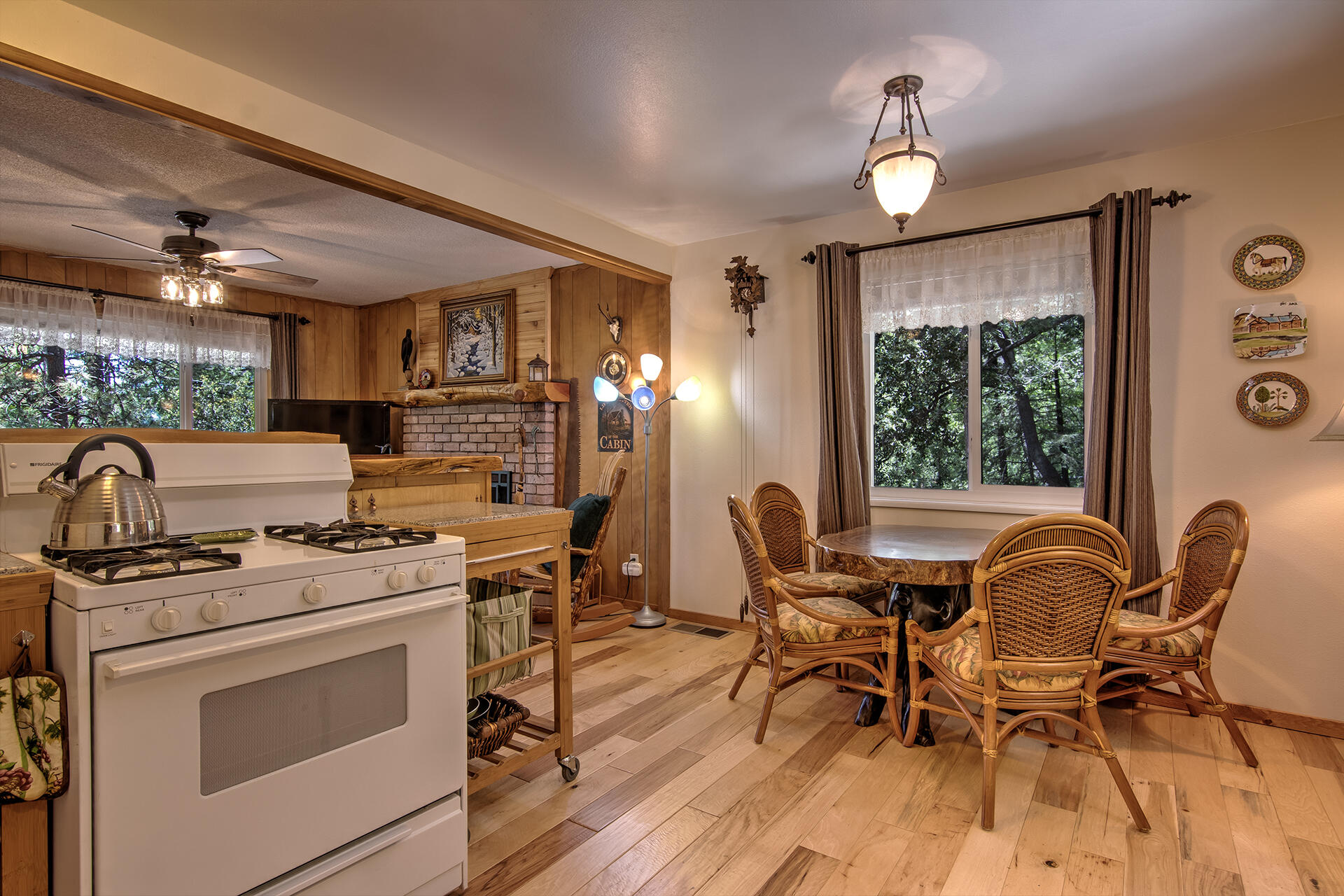 25770 Scenic Drive Idyllwild, CA 92549 - Photo 30 of 51 a view of a dining room with furniture window and outside view