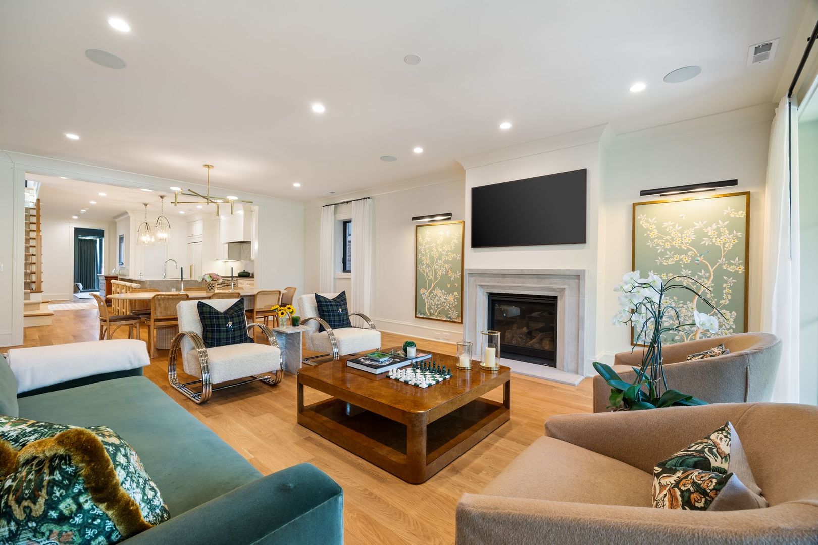2034 North Mohawk Street, Unit 3 Chicago, IL 60614 - Photo 8 of 46 a living room with furniture fireplace and window